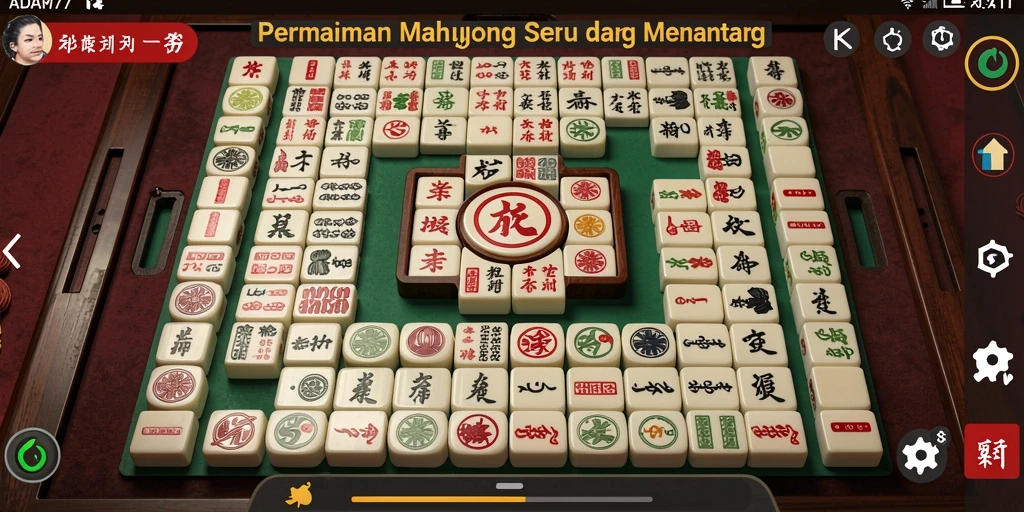 Gameplay Mahjong menarik di ADAM77 menunjukkan pengalaman yang seru.