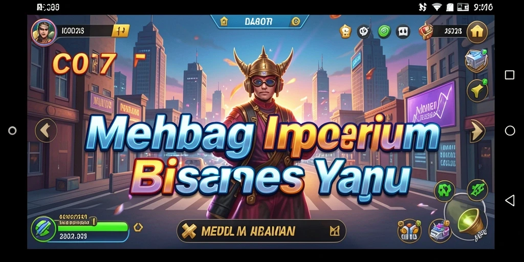 Tampilan gameplay C0077 dengan aktivitas mengelola perusahaan.