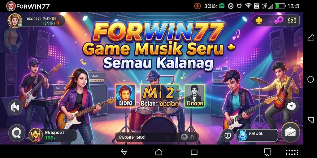 Tampilan gameplay FORWIN77 yang menarik dan interaktif.