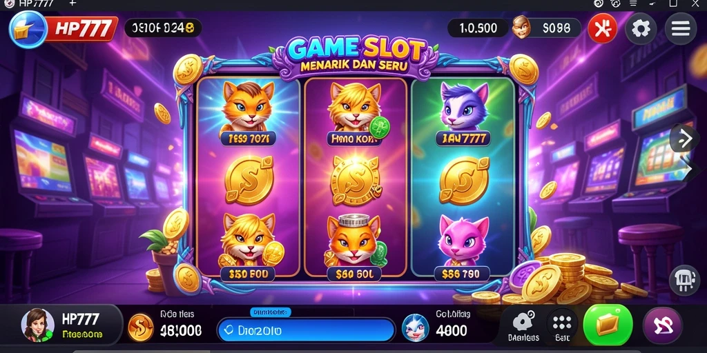 Tampilan gameplay HP777 yang menarik dan menghibur.
