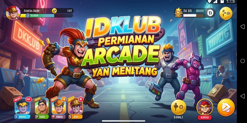 Tangkapan layar gameplay IDKLUB menampilkan keseruan permainan Arcade.