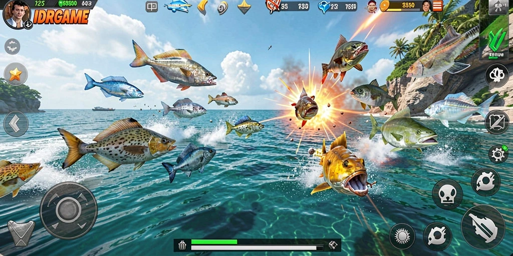 Gameplay seru Tembak Ikan di IDRGAME.