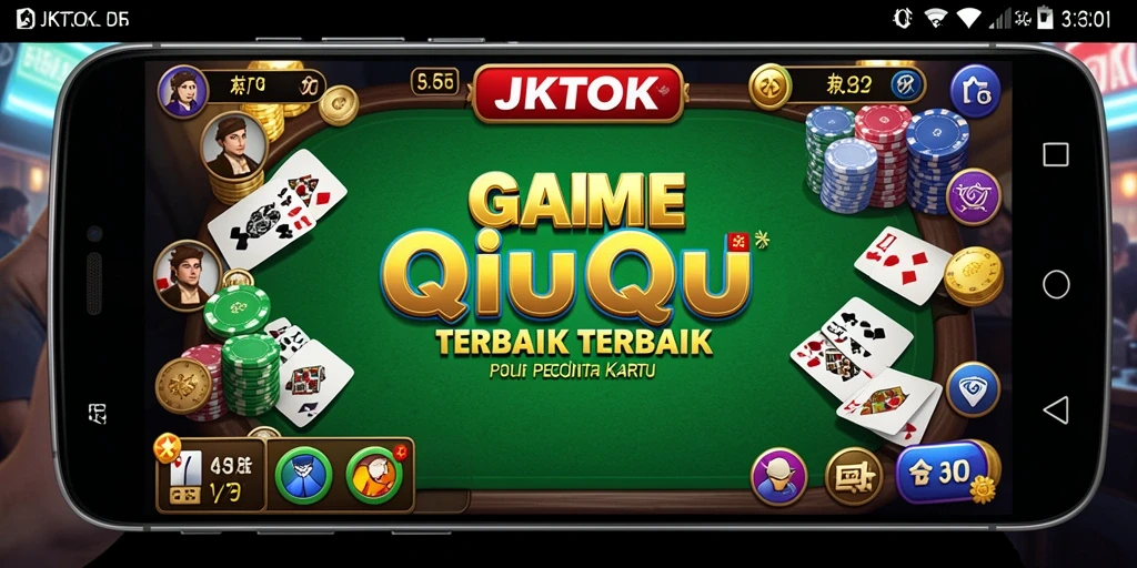 Tampilan gameplay QiuQiu yang seru di JKTOK.