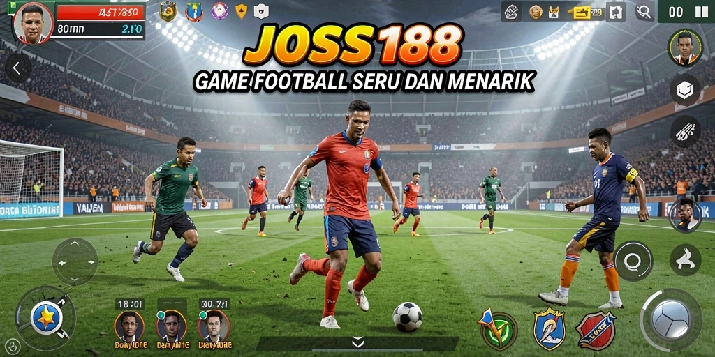 Tangkap momen seru dalam game Football JOSS188 di layar Anda.