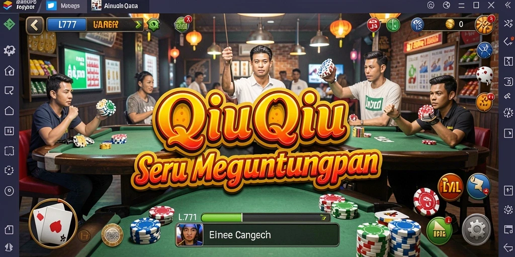 Tampilan gameplay seru di L777 saat bermain QiuQiu.