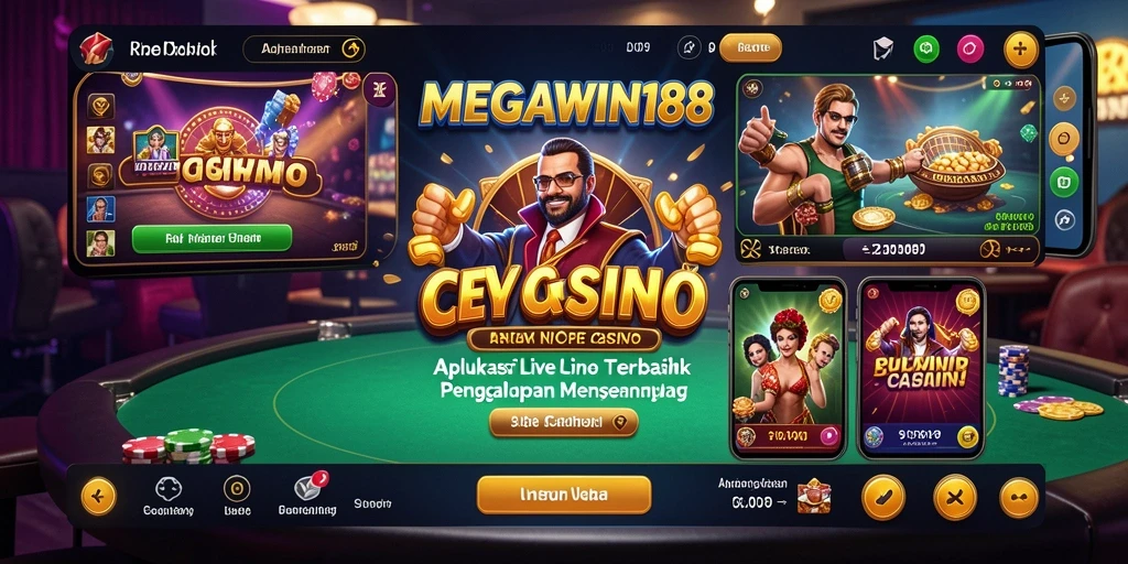 Gameplay Live Casino MEGAWIN188 dengan dealer interaktif dan suasana mendebarkan.