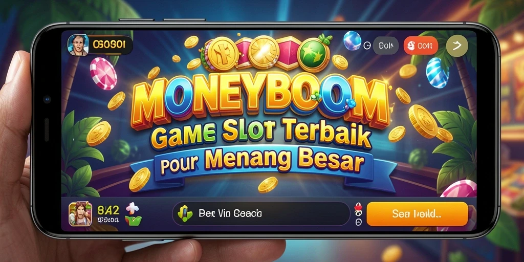 Tampilan menarik dari gameplay MONEYBOOM yang penuh warna.