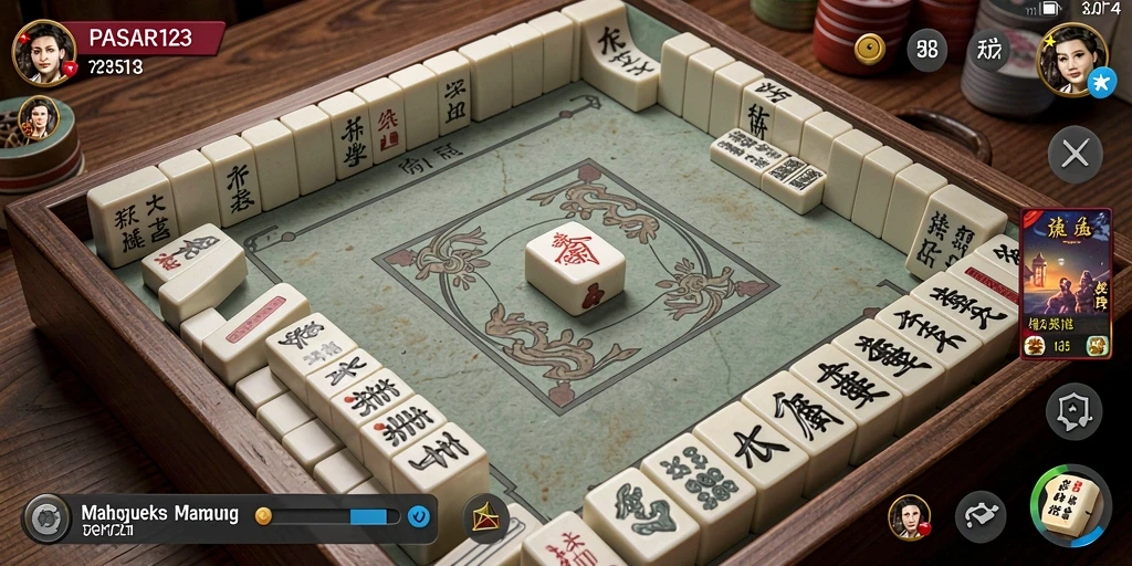 Gameplay PASAR123 yang menarik dan penuh tantangan Mahjong.