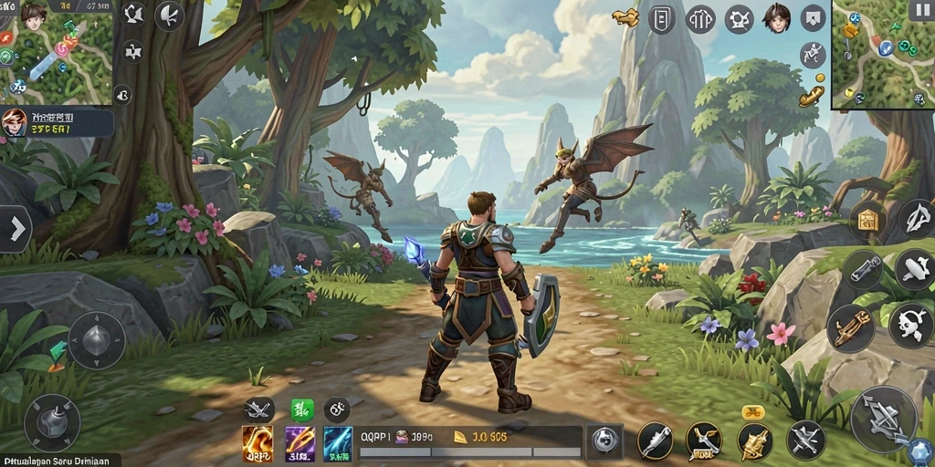 Tampilan screenshot gameplay QQRP yang menampilkan pertarungan seru.