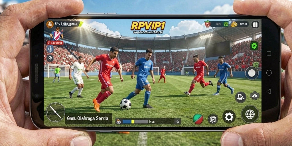 Tampilan gameplay RPVIP1 yang mendebarkan dan penuh aksi olahraga.