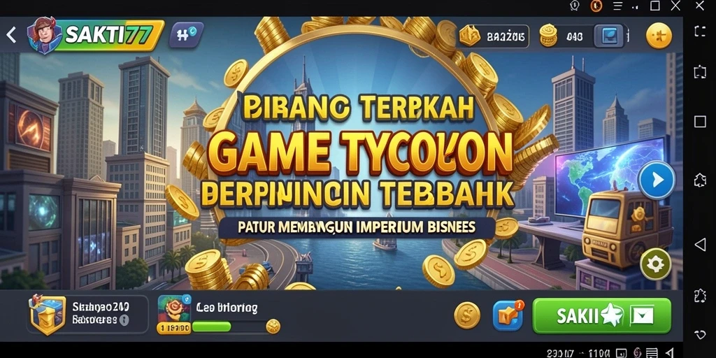 Tampilan gameplay SAKTI77 yang seru dengan elemen Tycoon.