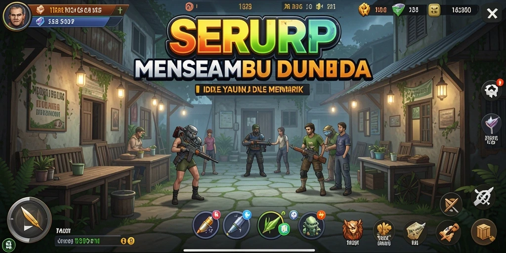 Tampilan gameplay SERURP yang santai dan menarik.