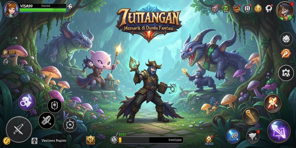 Tampilan gameplay seru PETUALANGAN dalam VISA89.
