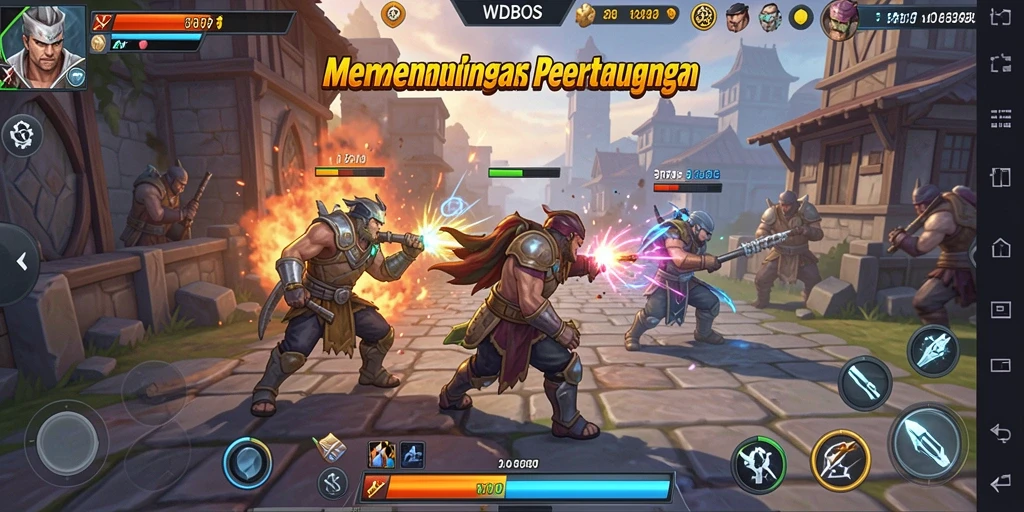 Tampilan aktivitas strategi mendebarkan dalam WDBOS.