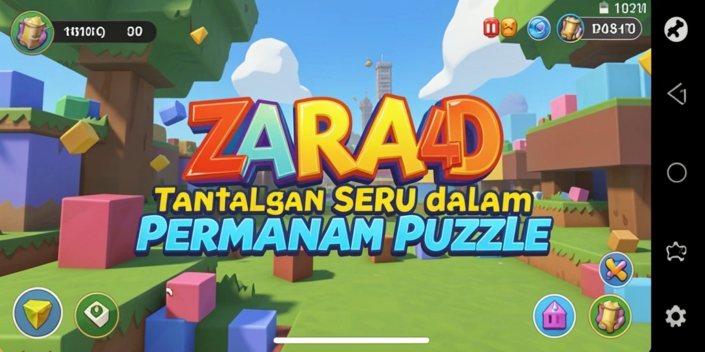 Screenshot gameplay ZARA4D yang menampilkan tantangan puzzle menarik.